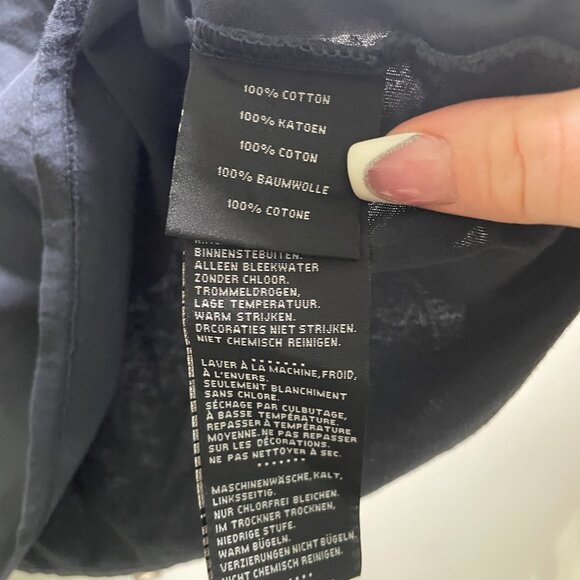 NWT Women's XL Harley Davidson Gray/Blue Winged Cross Short Sleeve T-Shirt - Picture 7 of 7